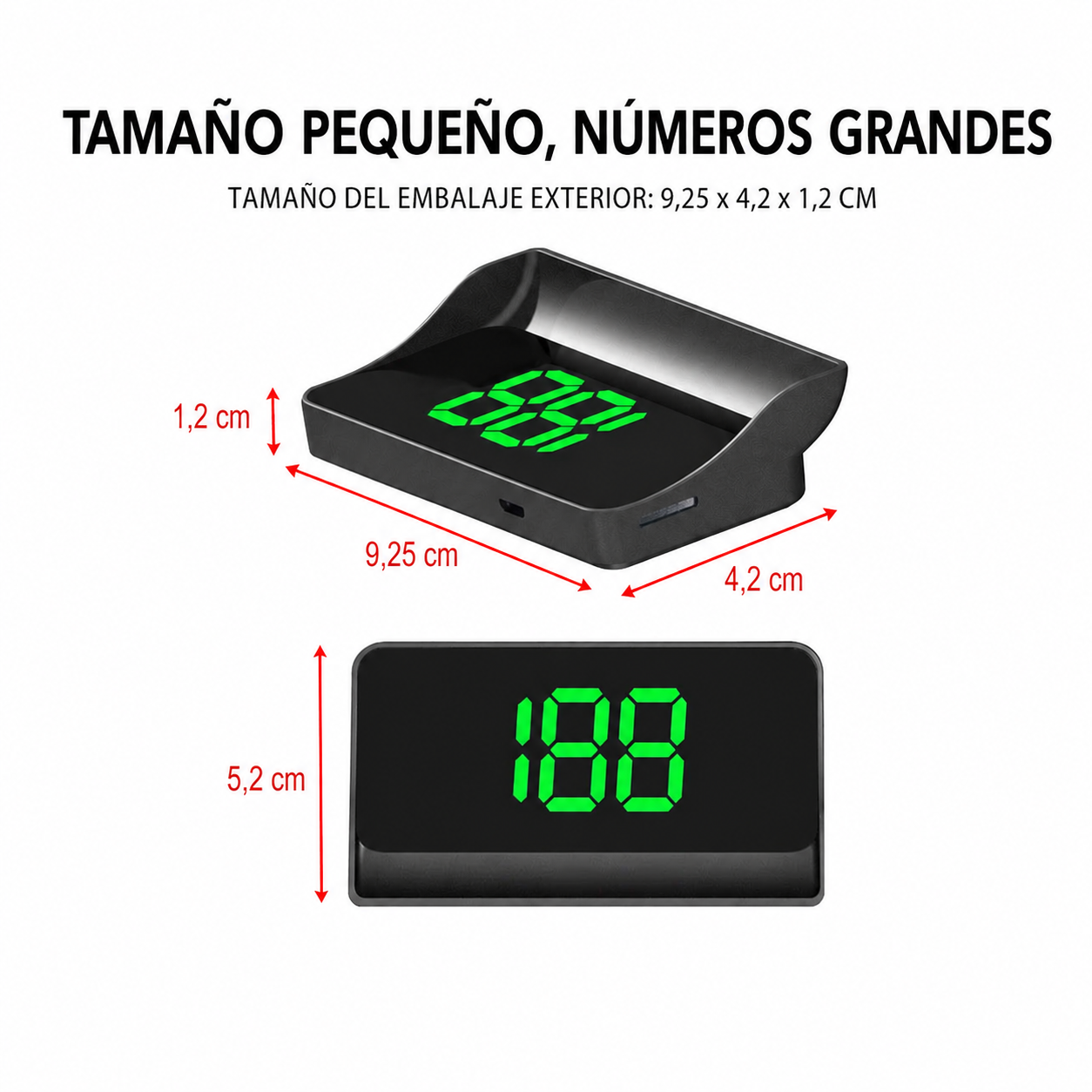 Proyector digital de velocidad por GPS